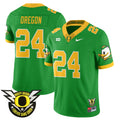 Men's Oregon Ducks 2024 Forever Gang Green Jersey V2 - All Stitched - Green, Oregon