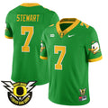 Men's Oregon Ducks 2024 Forever Gang Green Jersey V2 - All Stitched - Green, Evan Stewart