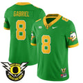 Men's Oregon Ducks 2024 Forever Gang Green Jersey V2 - All Stitched - Green, Dillon Gabriel