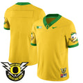 Men's Oregon Ducks 2024 Forever Gang Green Jersey V2 - All Stitched - Yellow, Team