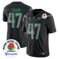 Men's Oregon Ducks 2024 Rose Bowl Game Vapor Limited Jersey V2 - All Stitched - Black, Donald Trump
