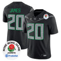 Men's Oregon Ducks 2024 Rose Bowl Game Vapor Limited Jersey V2 - All Stitched - Black, Jordan James