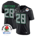 Men's Oregon Ducks 2024 Rose Bowl Game Vapor Limited Jersey V2 - All Stitched - Black, Bryce Boettcher