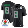 Men's Oregon Ducks 2024 Rose Bowl Game Vapor Limited Jersey V2 - All Stitched - Black, Dillon Gabriel