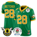 Men's Oregon Ducks 2024 Rose Bowl Vapor Limited Jersey - All Stitched - Green, Bryce Boettcher