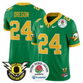 Men's Oregon Ducks 2024 Rose Bowl Vapor Limited Jersey - All Stitched - Green, Oregon