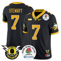 Men's Oregon Ducks 2024 Rose Bowl Vapor Limited Jersey - All Stitched - Black, Evan Stewart