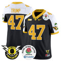 Men's Oregon Ducks 2024 Rose Bowl Vapor Limited Jersey - All Stitched - Black Alternate, Donald Trump