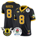 Men's Oregon Ducks 2024 Rose Bowl Vapor Limited Jersey - All Stitched - Black, Marcus Mariota