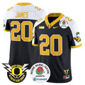 Men's Oregon Ducks 2024 Rose Bowl Vapor Limited Jersey - All Stitched - Black Alternate, Jordan James