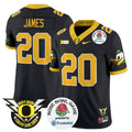 Men's Oregon Ducks 2024 Rose Bowl Vapor Limited Jersey - All Stitched - Black, Jordan James