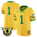 Men's Oregon Ducks 2025 Vapor Limited Jersey - All Stitched - Gold, #1 Team