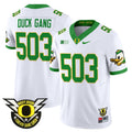 Men's Oregon Ducks 2025 Vapor Limited Jersey - All Stitched - White, Duck Gang 503