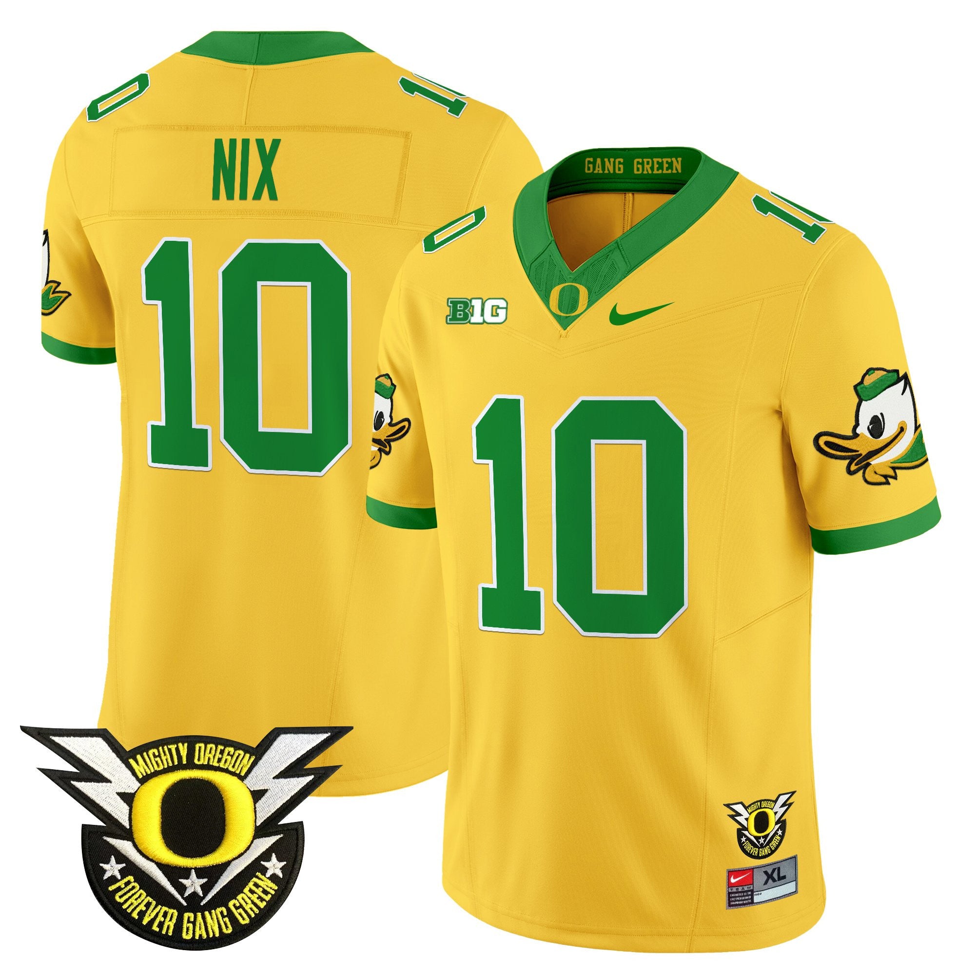 Men's Oregon Ducks 2025 Vapor Limited Jersey - All Stitched - Gold, Bo Nix