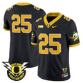 Men's Oregon Ducks 2025 Vapor Limited Jersey - All Stitched - Black, #25 Oregon