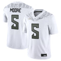 Men's Oregon Ducks 2025 Vapor Limited Jersey V2 - All Stitched - White, Dante Moore