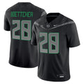 Men's Oregon Ducks 2025 Vapor Limited Jersey V2 - All Stitched - Black, Bryce Boettcher