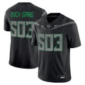Men's Oregon Ducks 2025 Vapor Limited Jersey V2 - All Stitched - Black, Duck Gang 503