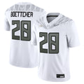 Men's Oregon Ducks 2025 Vapor Limited Jersey V2 - All Stitched - White, Bryce Boettcher