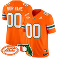 Miami Hurricanes 2024 Florida Patch Vapor Limited Custom Jersey - All Stitched - Men, Orange