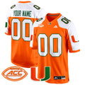Miami Hurricanes 2024 Game Custom Jersey - All Stitched - Men, Orange Alternate