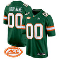 Miami Hurricanes 2024 Game Custom Jersey - All Stitched - Men, Green
