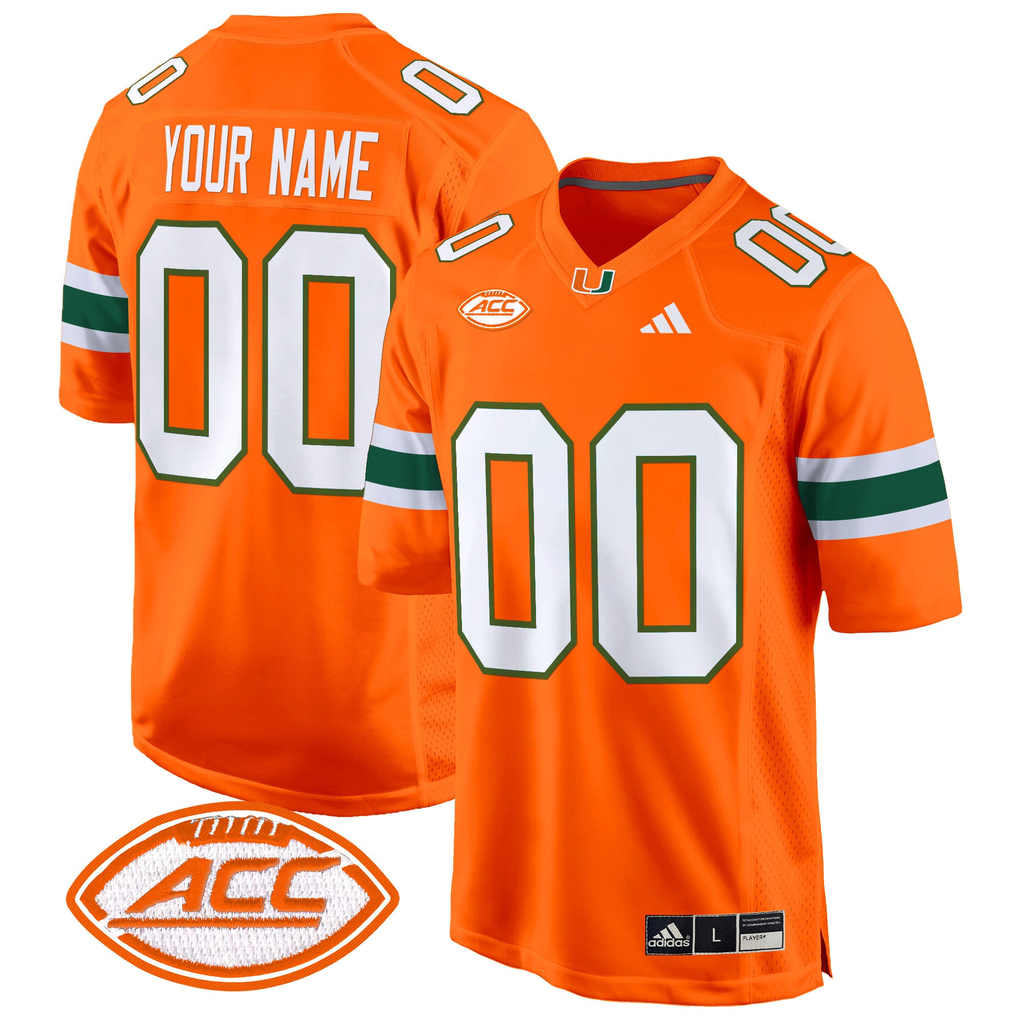 Miami Hurricanes 2024 Game Custom Jersey - All Stitched - Men, Orange