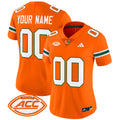 Miami Hurricanes 2024 Vapor Limited Custom Jersey - All Stitched - Women, Orange