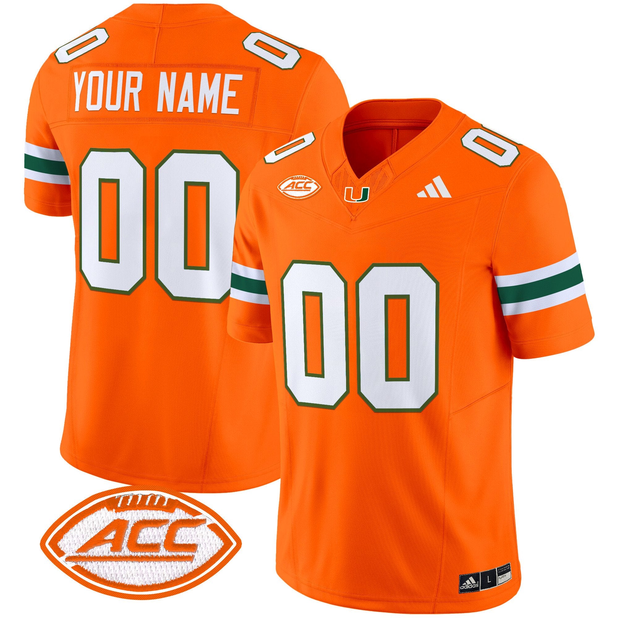 Miami Hurricanes 2024 Vapor Limited Custom Jersey - All Stitched - Men, Orange