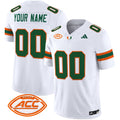 Miami Hurricanes 2024 Vapor Limited Custom Jersey - All Stitched - Men, White
