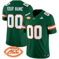 Miami Hurricanes 2025 Vapor Limited Custom Jersey - All Stitched - Men, Green