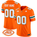 Miami Hurricanes 2025 Vapor Limited Custom Jersey - All Stitched - Men, Orange