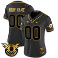 Oregon Ducks 2024 Forever Gang Green & BIG Patch Gold Vapor Limited Custom Jersey - All Stitched - Women, Black Gold