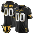 Oregon Ducks 2024 Forever Gang Green & BIG Patch Gold Vapor Limited Custom Jersey - All Stitched - Men, Black Limited