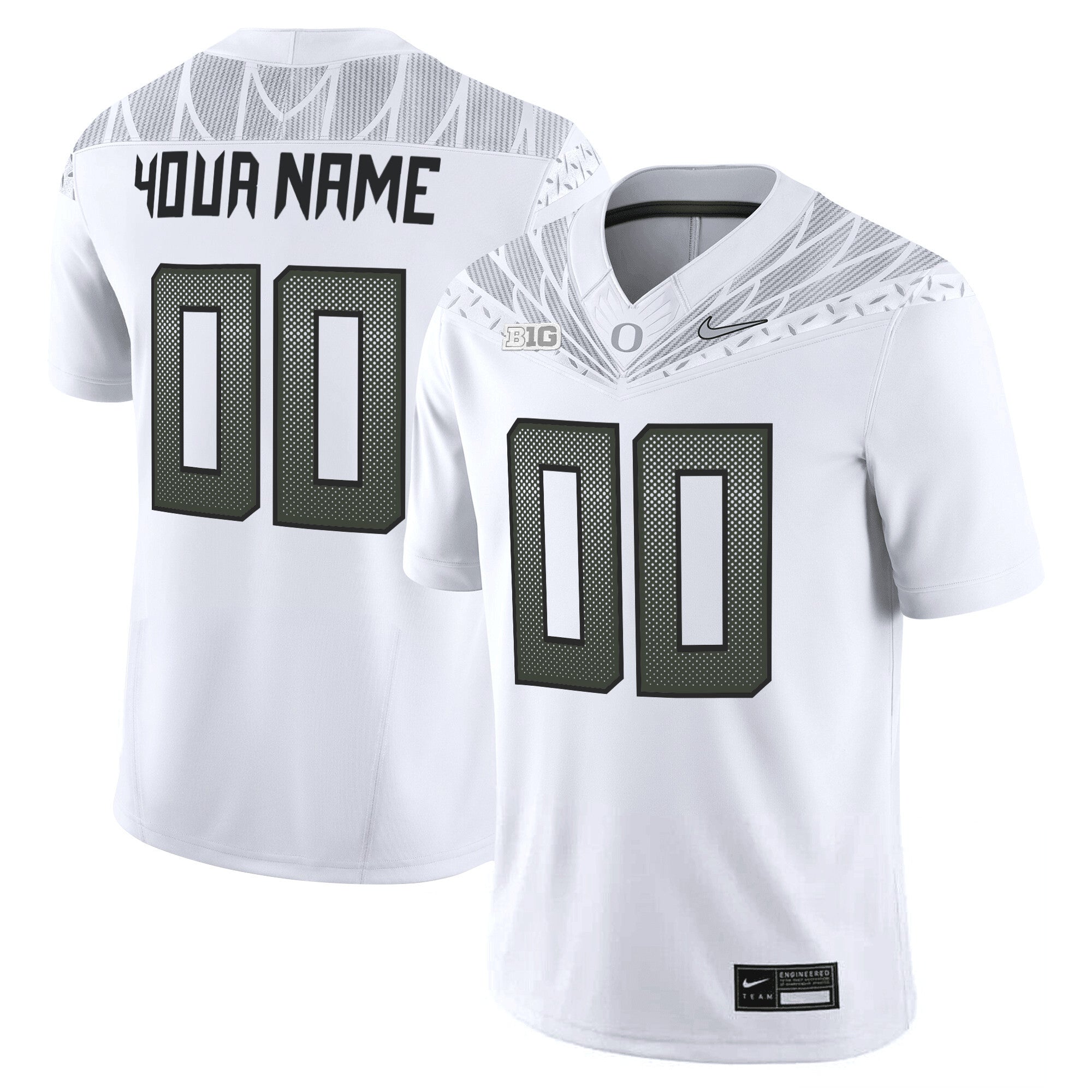 Oregon Ducks 2025 Vapor Limited Custom Jersey V2 - All Stitched - Men, White