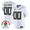 Oregon Ducks Rose Bowl Patch Vapor Limited Custom Jersey V2 - All Stitched - Men, White