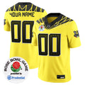 Oregon Ducks Rose Bowl Patch Vapor Limited Custom Jersey V2 - All Stitched - Men, Yellow