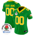 Oregon Ducks Rose Bowl Patch Vapor Limited Custom Jersey V2 - All Stitched - Women, Green