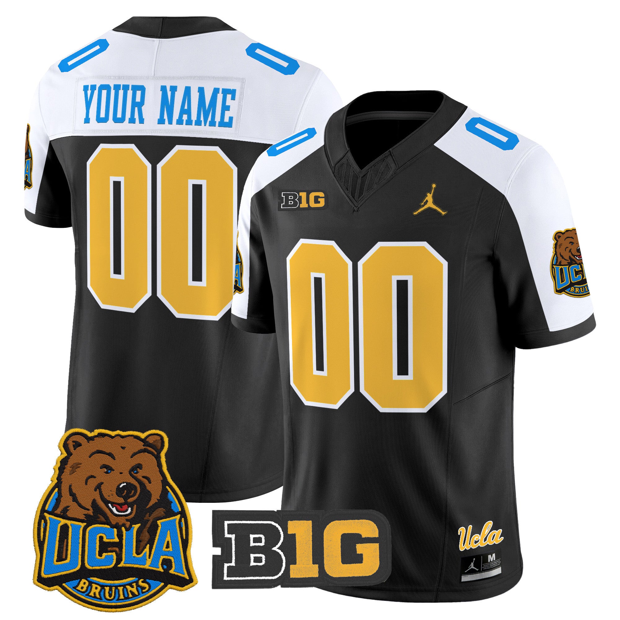 UCLA Bruins 2025 Vapor Limited Custom Jersey - All Stitched - Men, Black Alternate