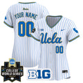 UCLA Bruins 2025 World Series Vapor Premier Limited Custom Jersey - All Stitched - Women, Pinstripe