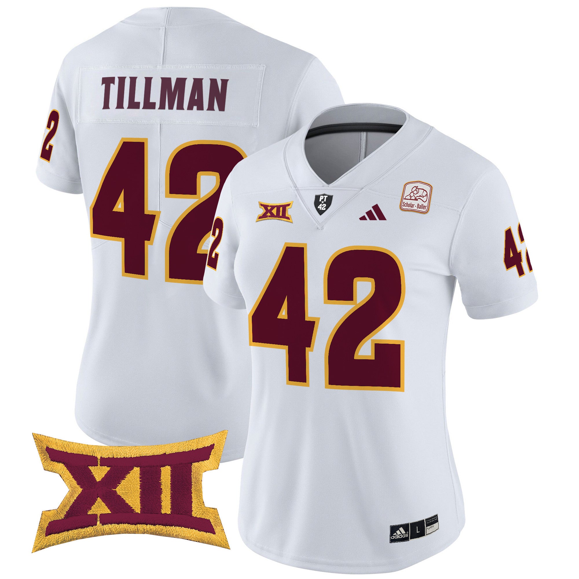 Women's Arizona State Sun Devils 2024 Vapor Limited Jersey - All Stitched - White, Pat Tillman