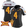 Women's Arizona State Sun Devils 2024 Vapor Limited Jersey - All Stitched - Black Alternate, Cam Skattebo