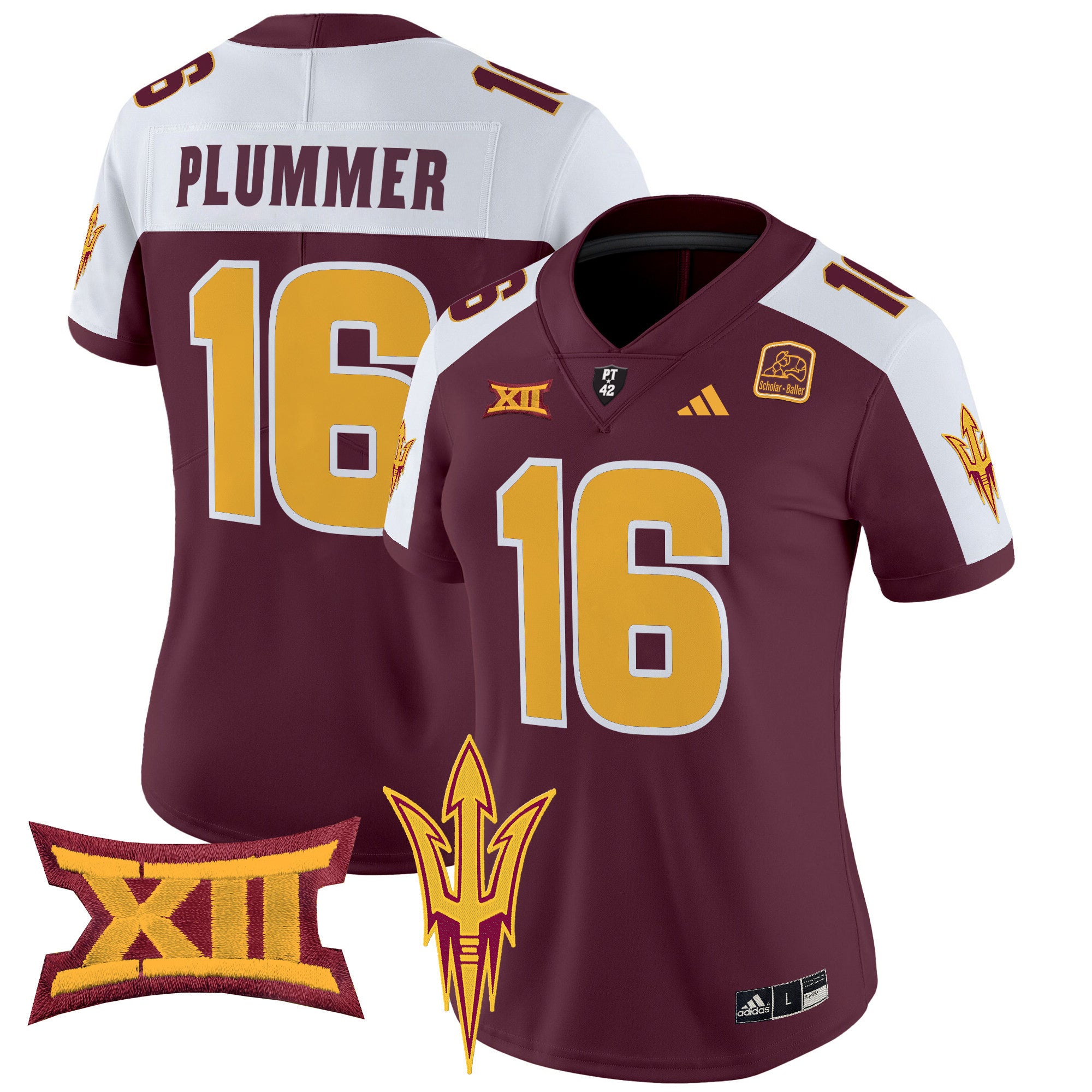 Women's Arizona State Sun Devils 2024 Vapor Limited Jersey - All Stitched - Maroon Alternate, Jake Plummer