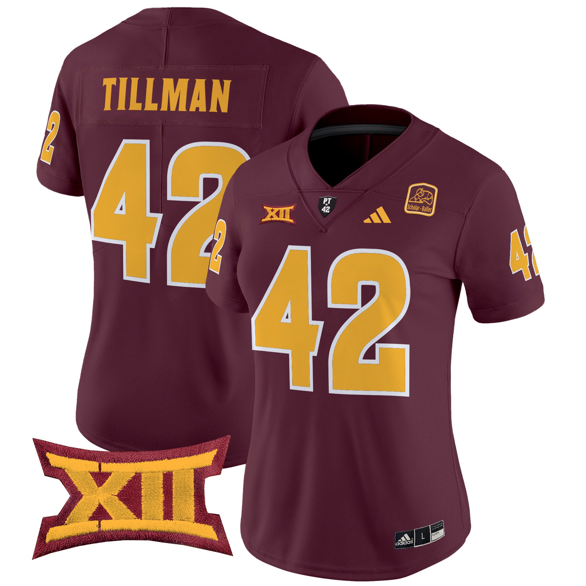 Women's Arizona State Sun Devils 2024 Vapor Limited Jersey - All Stitched - Maroon, Pat Tillman