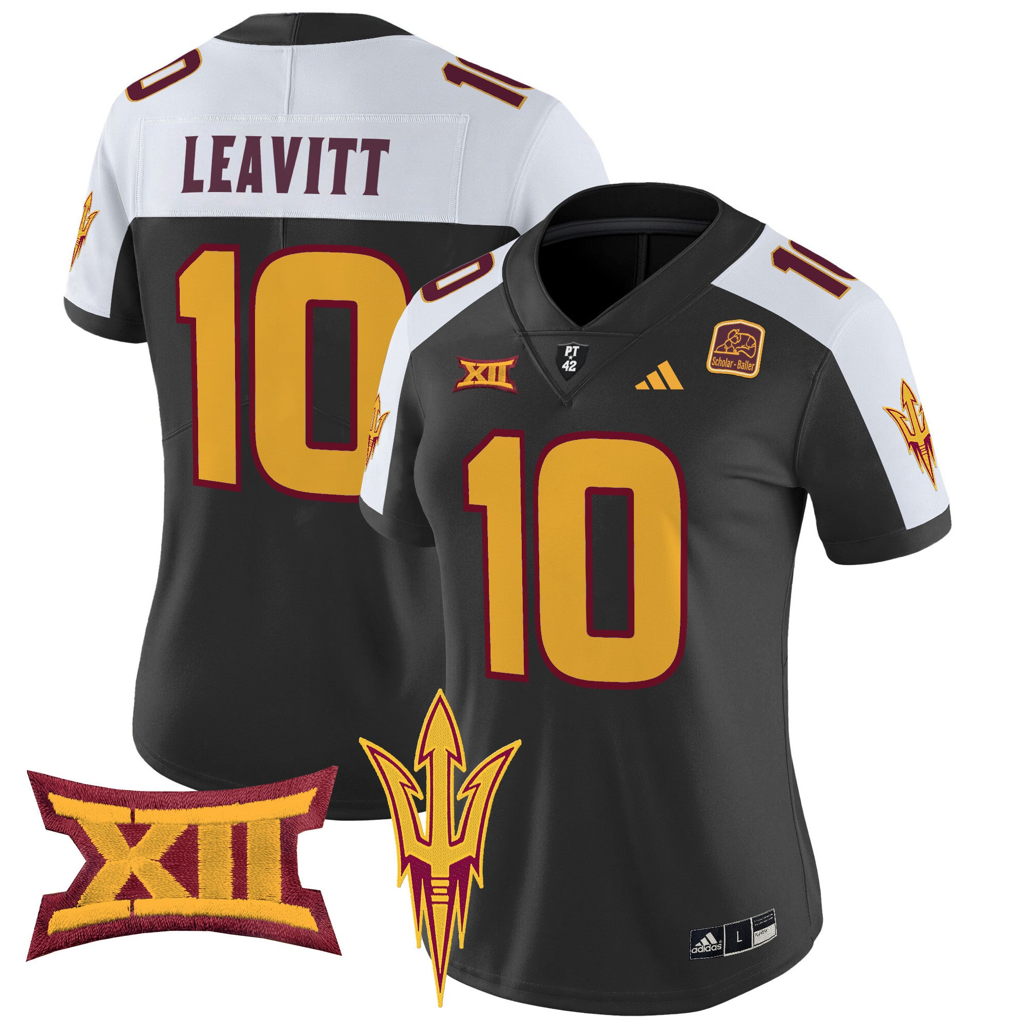 Women's Arizona State Sun Devils 2024 Vapor Limited Jersey - All Stitched - Black Alternate, Sam Leavitt