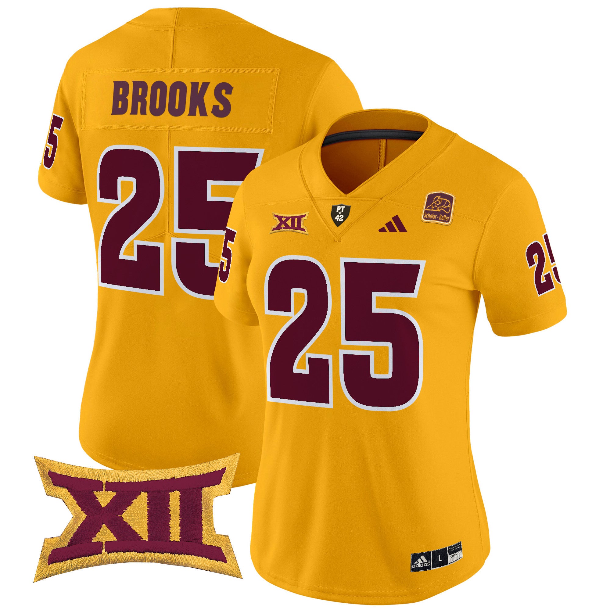 Women's Arizona State Sun Devils 2024 Vapor Limited Jersey - All Stitched - Gold, DeCarlos Brooks