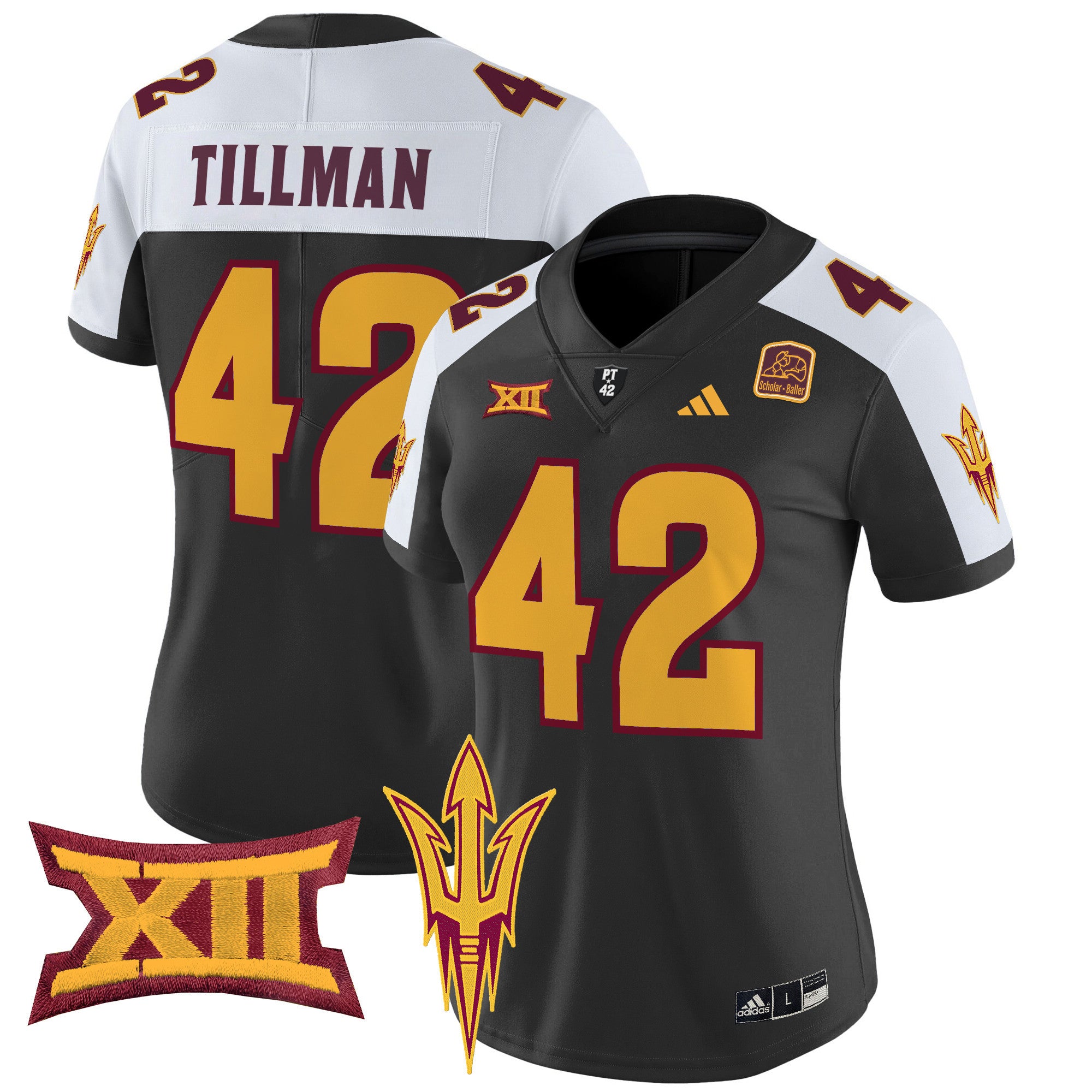 Women's Arizona State Sun Devils 2024 Vapor Limited Jersey - All Stitched - Black Alternate, Pat Tillman