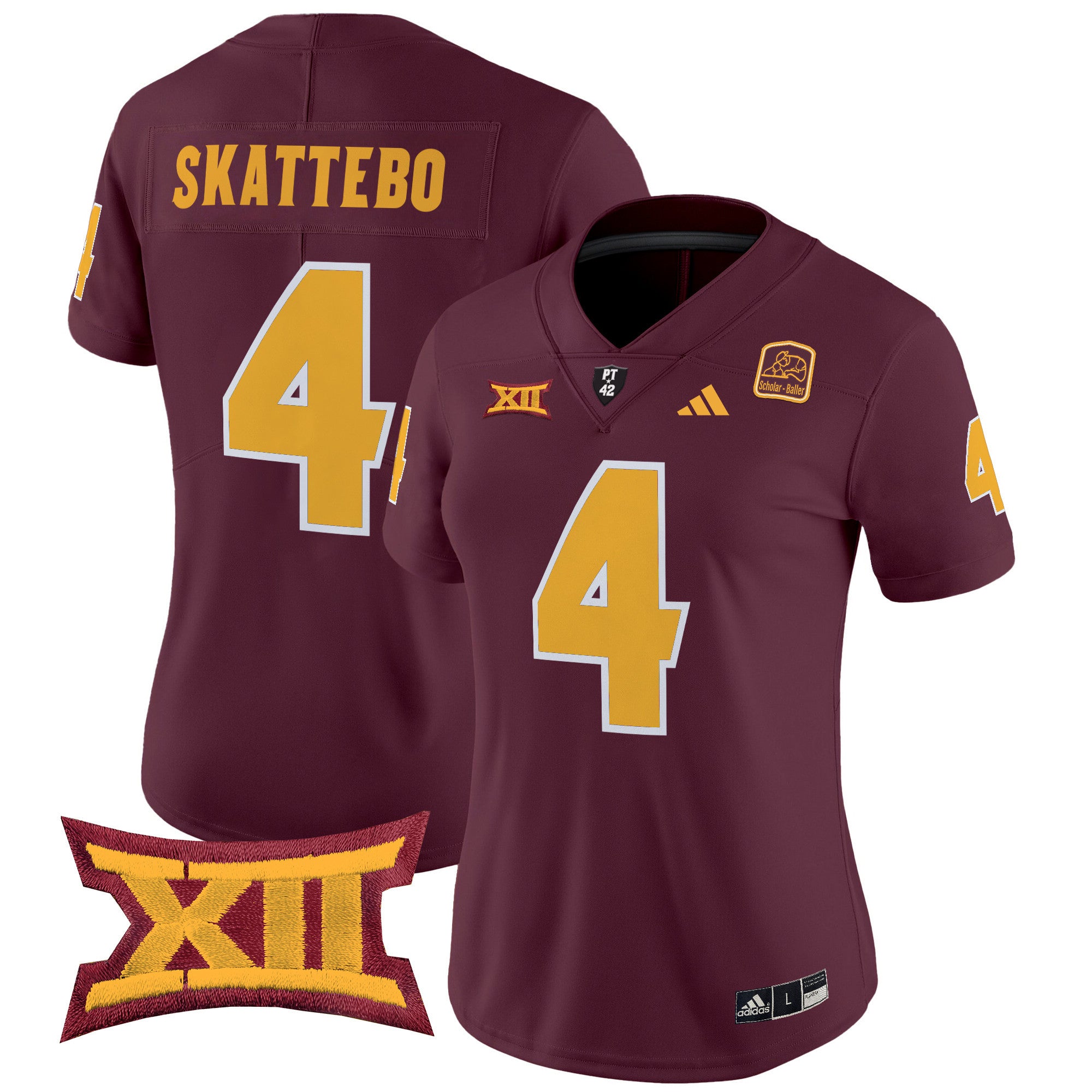 Women's Arizona State Sun Devils 2024 Vapor Limited Jersey - All Stitched - Maroon, Cam Skattebo