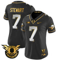 Women's Oregon Ducks 2024 Forever Gang Green & BIG Patch Gold Vapor Limited Jersey - All Stitched - Black Limited, Evan Stewart