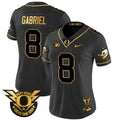 Women's Oregon Ducks 2024 Forever Gang Green & BIG Patch Gold Vapor Limited Jersey - All Stitched - Black Gold, Dillon Gabriel